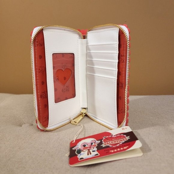Loungefly Funko Villainous Valentines Zip Around Wallet - Picture 9 of 12